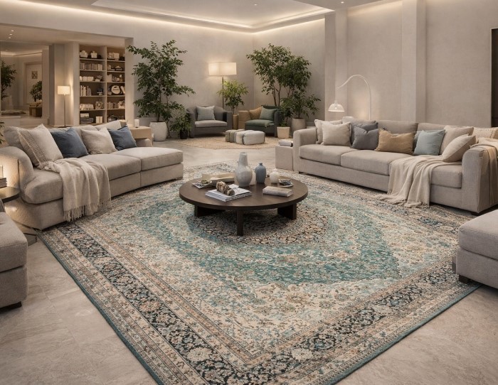 أنواع_السجاد_لغرفة_المعيشة